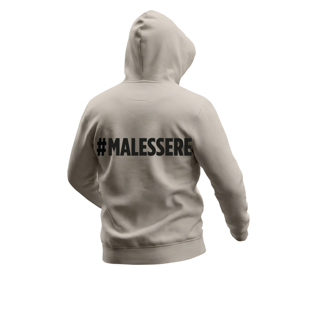 #MALESSERE Felpa Zip - Vista 2